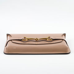 Gucci Horsebit Clutch Patent Leather Beige