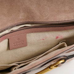 Gucci Horsebit Clutch Patent Leather Beige