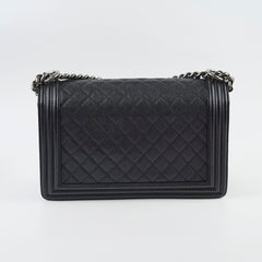 Chanel Caviar New Medium Boy RHW Black Series 23