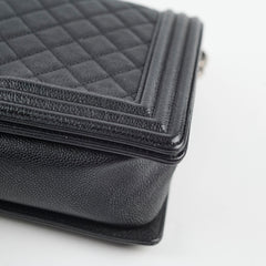 Chanel Caviar New Medium Boy RHW Black Series 23