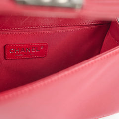 Chanel Old Medium Lambskin Boy Black/Red 2013-2014