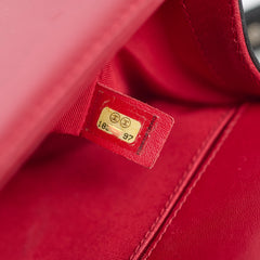 Chanel Old Medium Lambskin Boy Black/Red 2013-2014