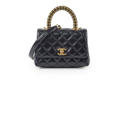 Chanel Seasonal Mini Coco Handle Black