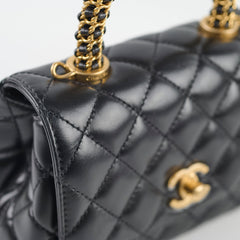 Chanel Seasonal Mini Coco Handle Black