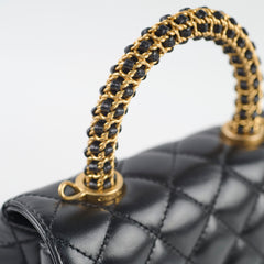 Chanel Seasonal Mini Coco Handle Black