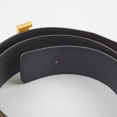 Hermes Men's Constance H Belt Gold/Noir Size 90