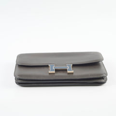 Hermes Constance Elan Swift Graphite/Blue Marine O Square Stamp (2011)