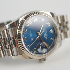 Rolex 36mm Oyster Perpectual Datejust 2017 Blue Dial 116234