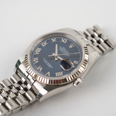 Rolex 36mm Oyster Perpectual Datejust 2017 Blue Dial 116234