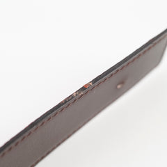 Hermes Reversible Belt Rouge/Dark Brown Size 90