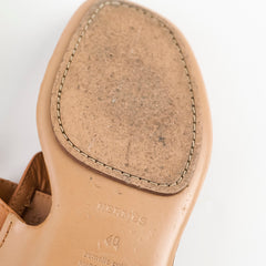 Hermes Reveena Sandals Natural Size 40