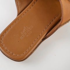 Hermes Reveena Sandals Natural Size 40