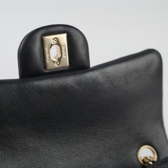 Chanel Mini Rectangular Lambskin Black Microchip 2022