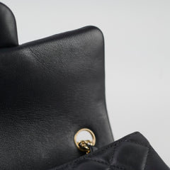 Chanel Mini Rectangular Lambskin Black Microchip 2022