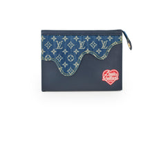 Louis Vuitton Nigo Monogram Pochette Voyage MM Denim