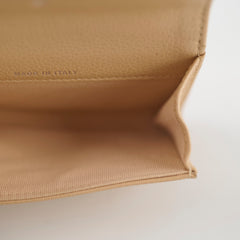 Chanel CC Caviar Beige Cardholder (Microchipped)
