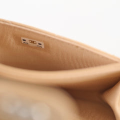 Chanel CC Caviar Beige Cardholder (Microchipped)