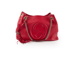 Gucci GG Marmont Shoulder Tote Red