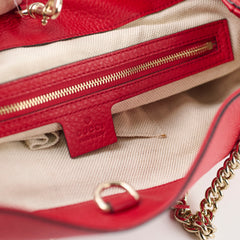 Gucci GG Marmont Shoulder Tote Red