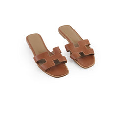 Hermes Oran Sandals Gold Size 40