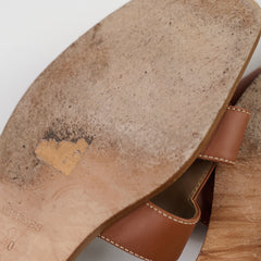 Hermes Oran Sandals Gold Size 40