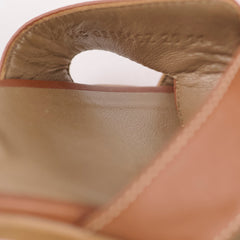 Hermes Oran Sandals Gold Size 40