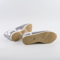 Hermes Femme Goal Sneakers Silver/White Size 38