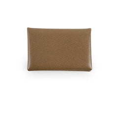 Hermes Calvi Cardholder Epsom Etoupe 2023