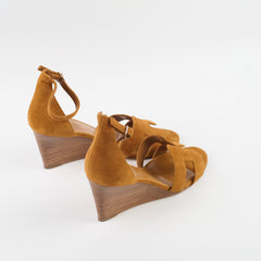 Hermes Legend Sandals Suede Tan Size 38