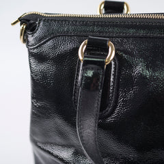 Gucci Soft Patent Leather Tote Black