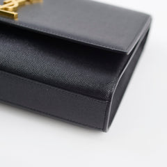 Saint Laurent Large Kate Bag Black Gold