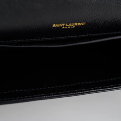 Saint Laurent Large Kate Bag Black Gold