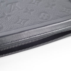 Louis Vuitton Soft Trunk Clutch Monogram Embossed Black