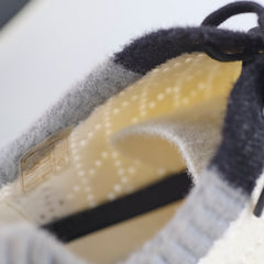 Chanel Sneakers Knit White Black size 42