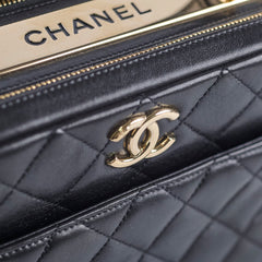 Chanel Trendy Vanity Lambskin Black 2017