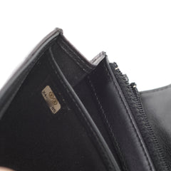 Chanel Long Wallet Calfskin Black serial 24