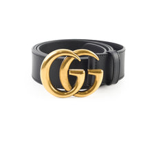 Gucci Marmont Belt Black GHW 4cm 100cm