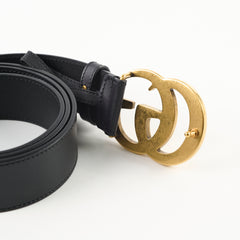 Gucci Marmont Belt Black GHW 4cm 100cm