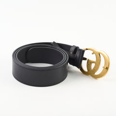 Gucci Marmont Belt Black GHW 4cm 100cm