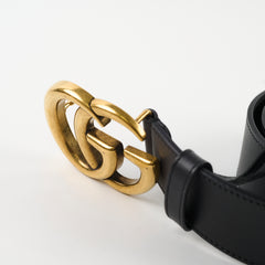 Gucci Marmont Belt Black GHW 4cm 100cm