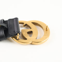 Gucci Marmont Belt Black GHW 4cm 100cm