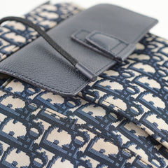 Christina Dior Men's Oblique Backpack Blue