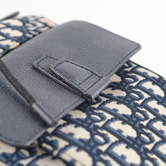 Christina Dior Men's Oblique Backpack Blue