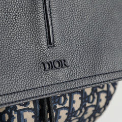 Christina Dior Men's Oblique Backpack Blue