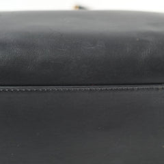 Chanel Deauville Large Leather Tote Black Series 31