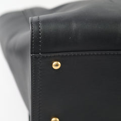 Chanel Deauville Large Leather Tote Black Series 31