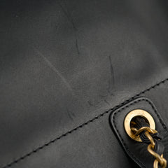 Chanel Deauville Large Leather Tote Black Series 31