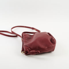 Loewe Mini Flamenco Purse Mellow Nappa Lamskin Burgundy