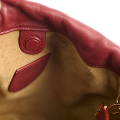 Loewe Mini Flamenco Purse Mellow Nappa Lamskin Burgundy