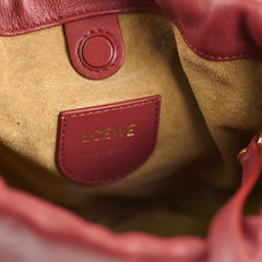 Loewe Mini Flamenco Purse Mellow Nappa Lamskin Burgundy